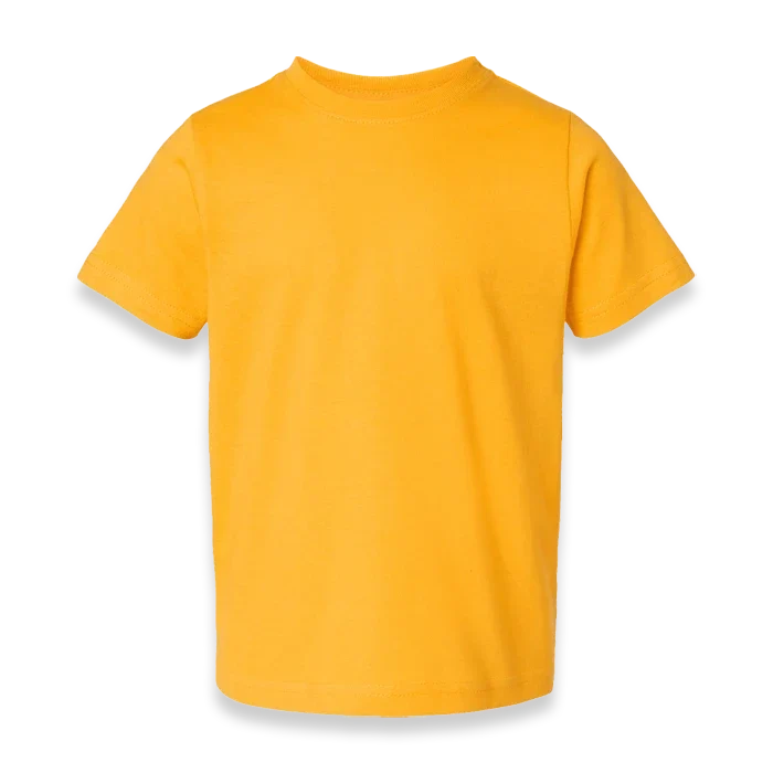 Rabbit Skins - Toddler Fine Jersey T-Shirt - 3321 - Gold - Front view