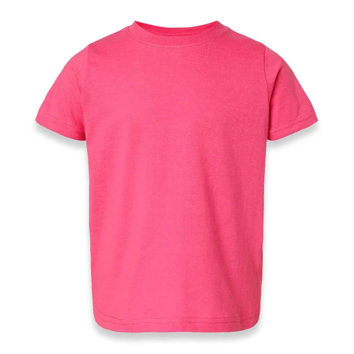 Rabbit Skins - Toddler Fine Jersey T-Shirt - 3321 - Hot Pink - Front view