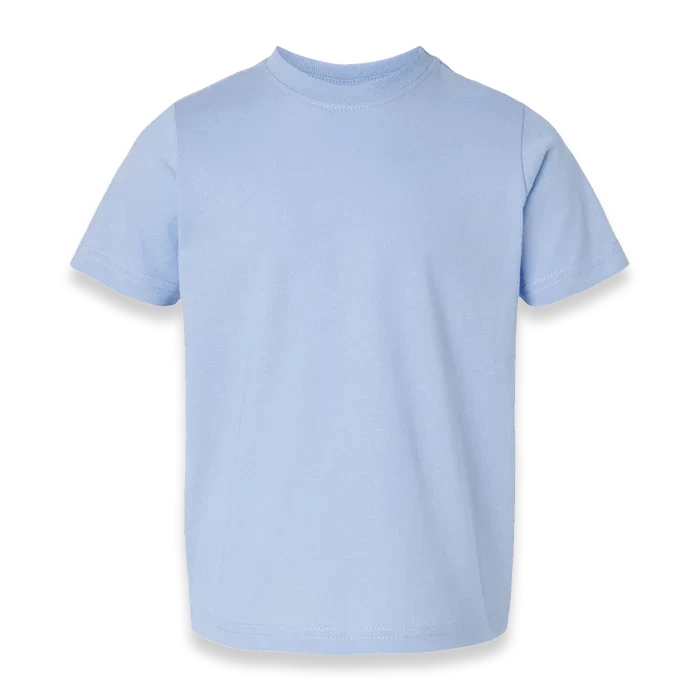 Rabbit Skins - Toddler Fine Jersey T-Shirt - 3321 - Light Blue - Front view