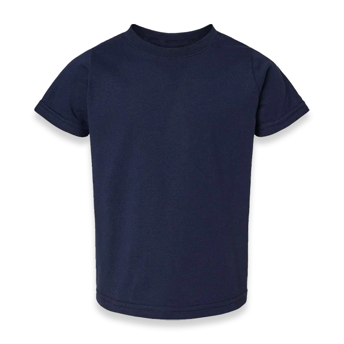 Rabbit Skins - Toddler Fine Jersey T-Shirt - 3321 - Navy - Front view