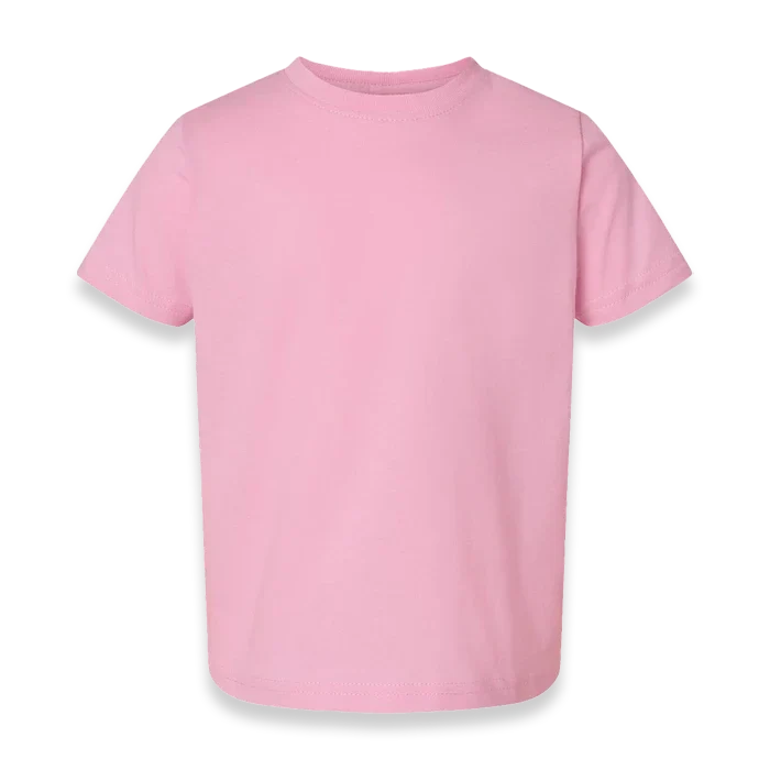 Rabbit Skins - Toddler Fine Jersey T-Shirt - 3321 - Pink - Front view