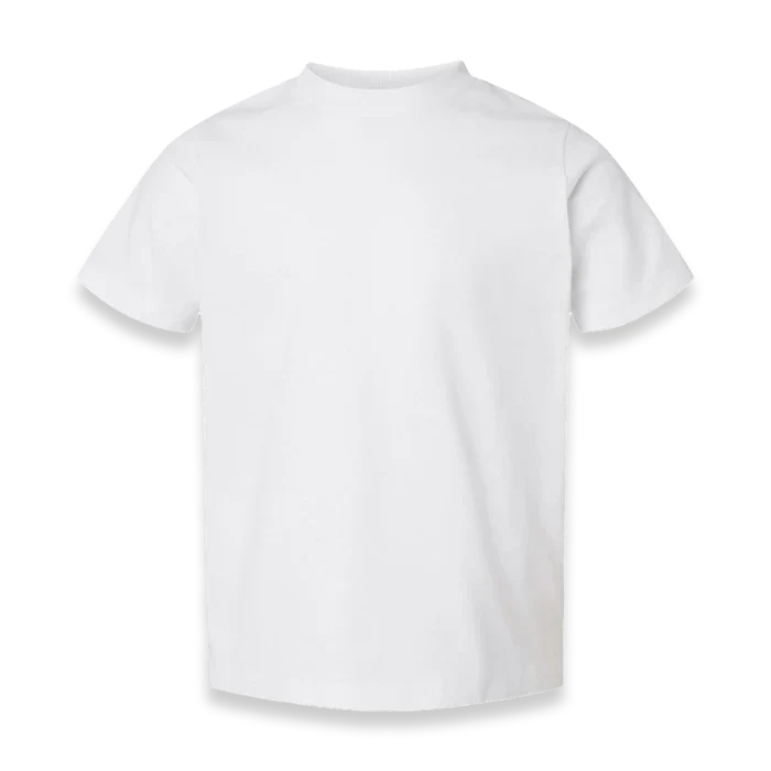 Rabbit Skins - Toddler Fine Jersey T-Shirt - 3321 - White - Front view