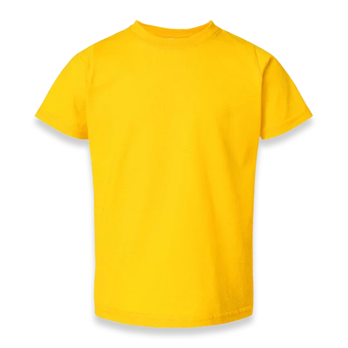 Rabbit Skins - Toddler Fine Jersey T-Shirt - 3321 - Yellow - Front view