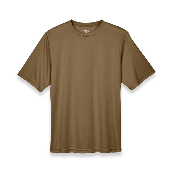 Team 365 - Zone Performance T-Shirt - TT11 - Coyote Brown - Front view