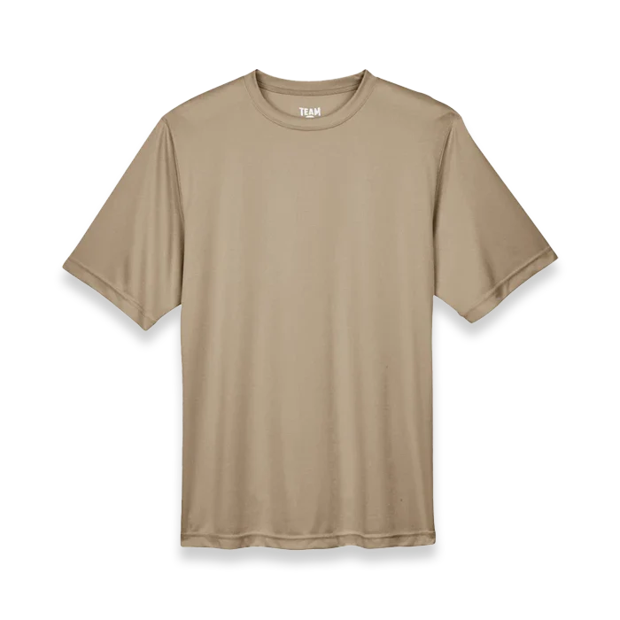 Team 365 - Zone Performance T-Shirt - TT11 - Desert Khaki - Front view