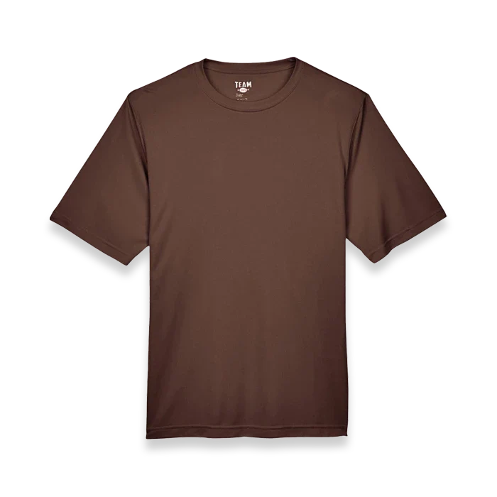 Team 365 - Zone Performance T-Shirt - TT11 - Sport Dark Brown - Front view