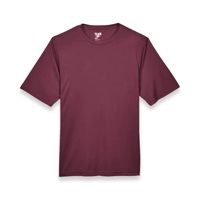 Team 365 - Zone Performance T-Shirt - TT11 - Sport Dark Maroon - Front view