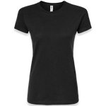 Tultex - Women's Fine Jersey Slim Fit T-Shirt - 213 - Black - Front view