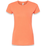 Tultex - Women's Fine Jersey Slim Fit T-Shirt - 213 - Coral - Front view
