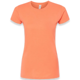 Tultex - Women's Fine Jersey Slim Fit T-Shirt - 213 - Coral - Front view