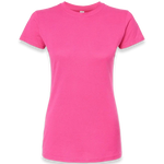 Tultex - Women's Fine Jersey Slim Fit T-Shirt - 213 - Fuchsia - Front view