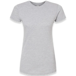 Tultex - Women's Fine Jersey Slim Fit T-Shirt - 213 - Heather Grey - Front view