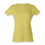Tultex - Women's Fine Jersey Slim Fit T-Shirt - 213 - Lemon - Front view