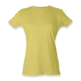 Tultex - Women's Fine Jersey Slim Fit T-Shirt - 213 - Lemon - Front view
