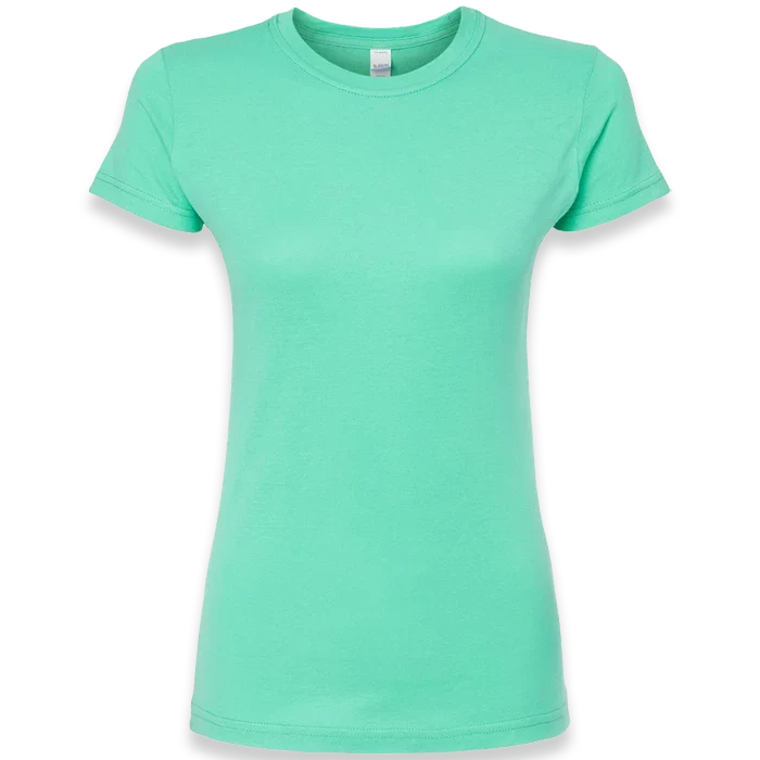 Tultex - Women's Fine Jersey Slim Fit T-Shirt - 213 - Mint - Front view