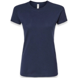 Tultex - Women's Fine Jersey Slim Fit T-Shirt - 213 - Navy - Front view