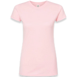 Tultex - Women's Fine Jersey Slim Fit T-Shirt - 213 - Pink - Front view