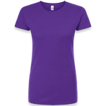 Tultex - Women's Fine Jersey Slim Fit T-Shirt - 213 - Purple - Front view