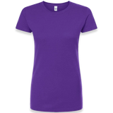 Tultex - Women's Fine Jersey Slim Fit T-Shirt - 213 - Purple - Front view