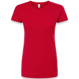Tultex - Women's Fine Jersey Slim Fit T-Shirt - 213 - Red - Front view