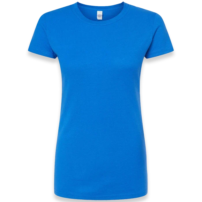 Tultex - Women's Fine Jersey Slim Fit T-Shirt - 213 - Royal - Front view