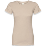 Tultex - Women's Fine Jersey Slim Fit T-Shirt - 213 - Sand - Front view