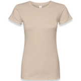 Tultex - Women's Fine Jersey Slim Fit T-Shirt - 213 - Sand - Front view