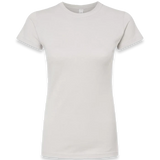 Tultex - Women's Fine Jersey Slim Fit T-Shirt - 213 - Silver - Front view