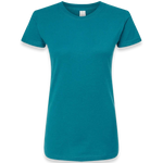 Tultex - Women's Fine Jersey Slim Fit T-Shirt - 213 - Teal - Front view
