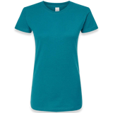 Tultex - Women's Fine Jersey Slim Fit T-Shirt - 213 - Teal - Front view
