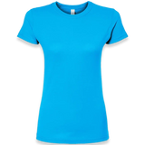 Tultex - Women's Fine Jersey Slim Fit T-Shirt - 213 - Turquoise - Front view