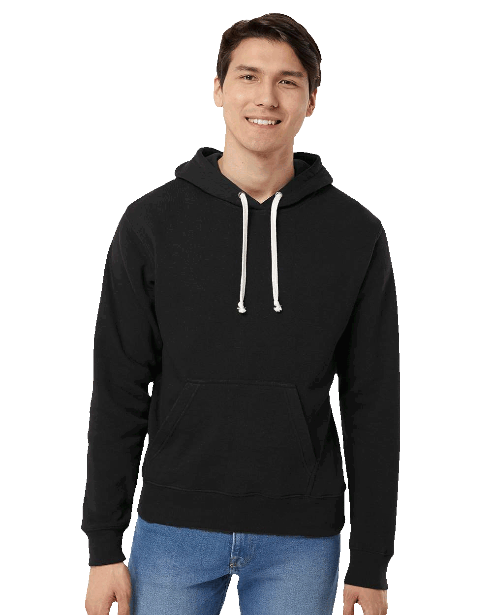 J. America - Triblend Fleece Hooded Sweatshirt- Classic Colors - 8871