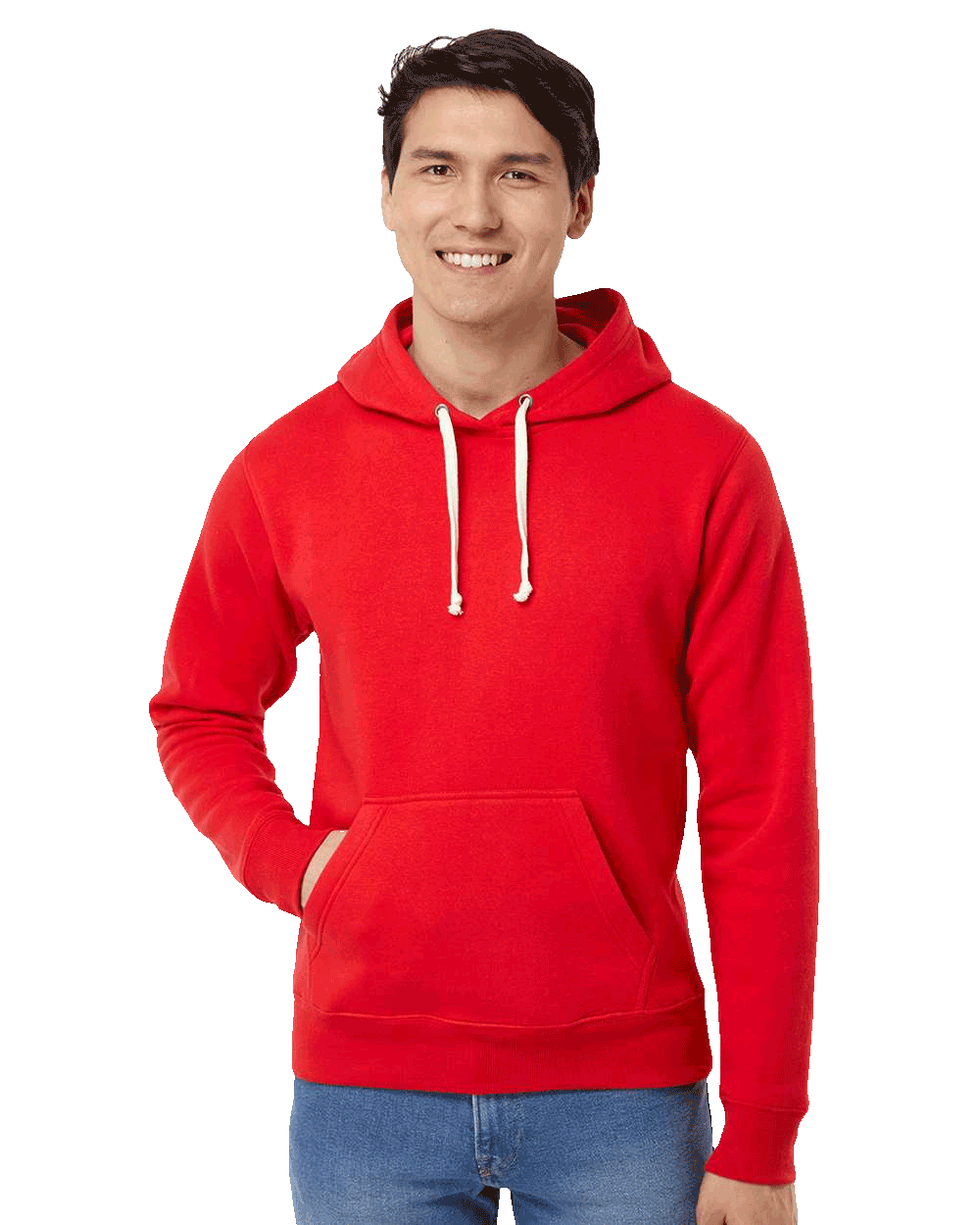 J. America - Triblend Fleece Hooded Sweatshirt- Classic Colors - 8871