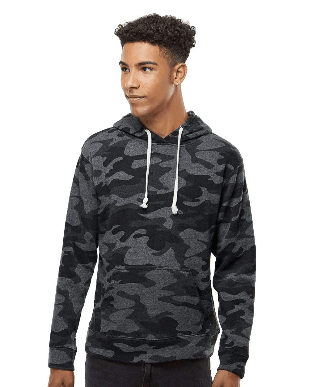 J. America - Triblend Fleece Hooded Sweatshirt- Crazy Colors - 8871