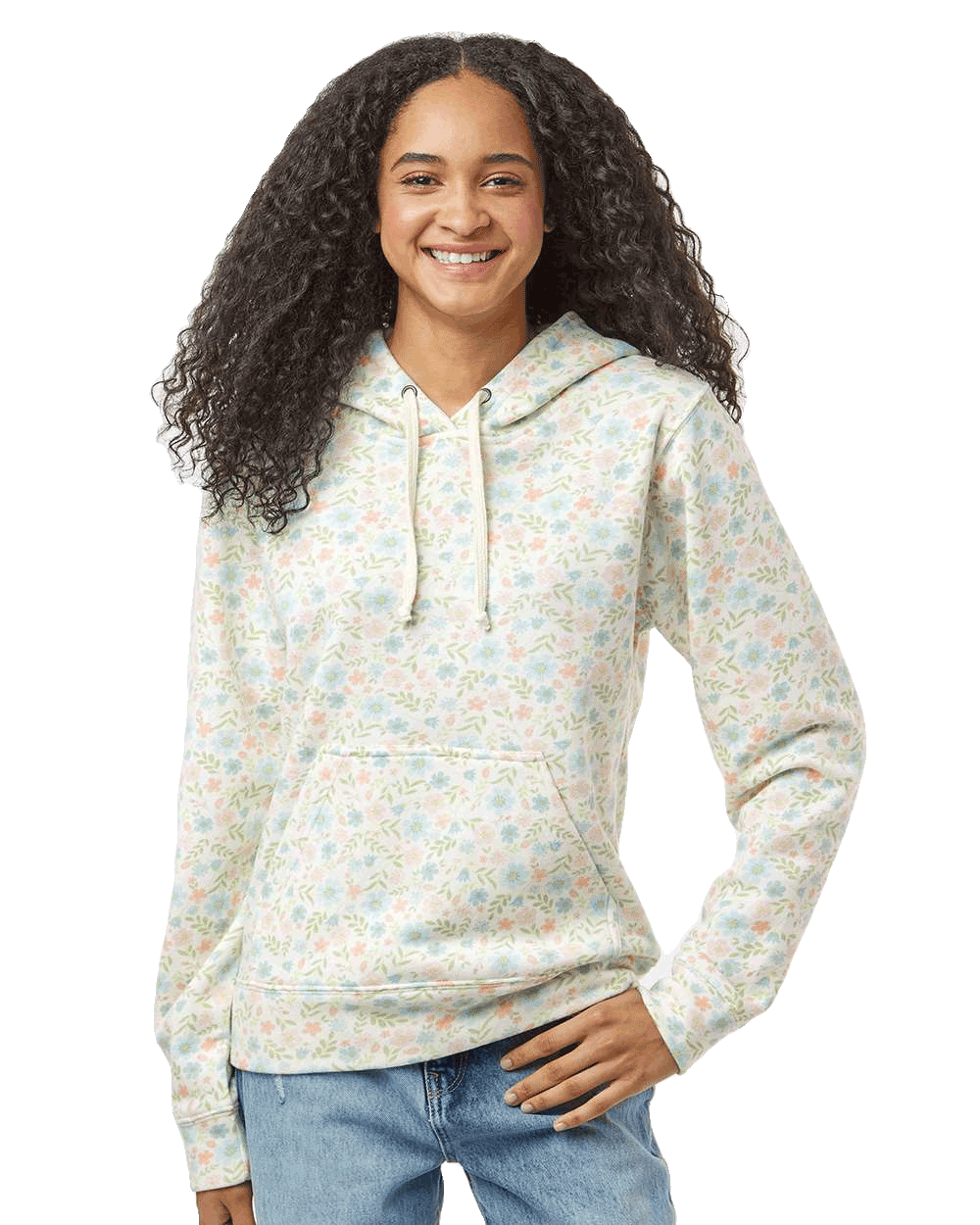 J. America - Triblend Fleece Hooded Sweatshirt- Crazy Colors - 8871