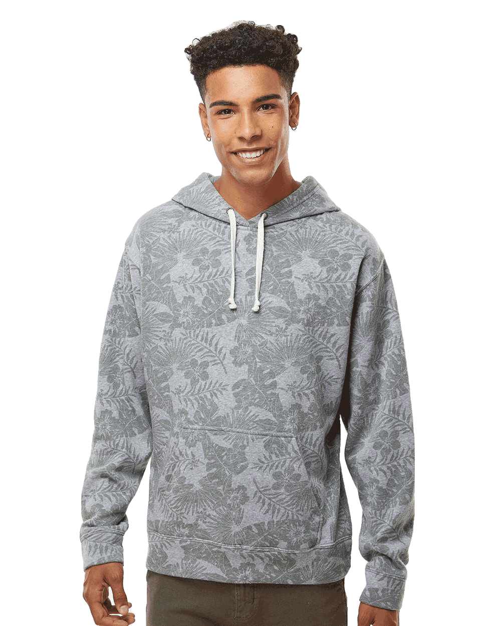 J. America - Triblend Fleece Hooded Sweatshirt- Crazy Colors - 8871