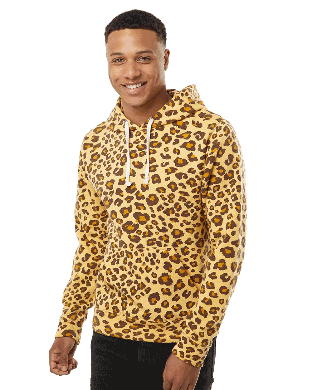 J. America - Triblend Fleece Hooded Sweatshirt- Crazy Colors - 8871
