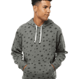 J. America - Triblend Fleece Hooded Sweatshirt- Crazy Colors - 8871