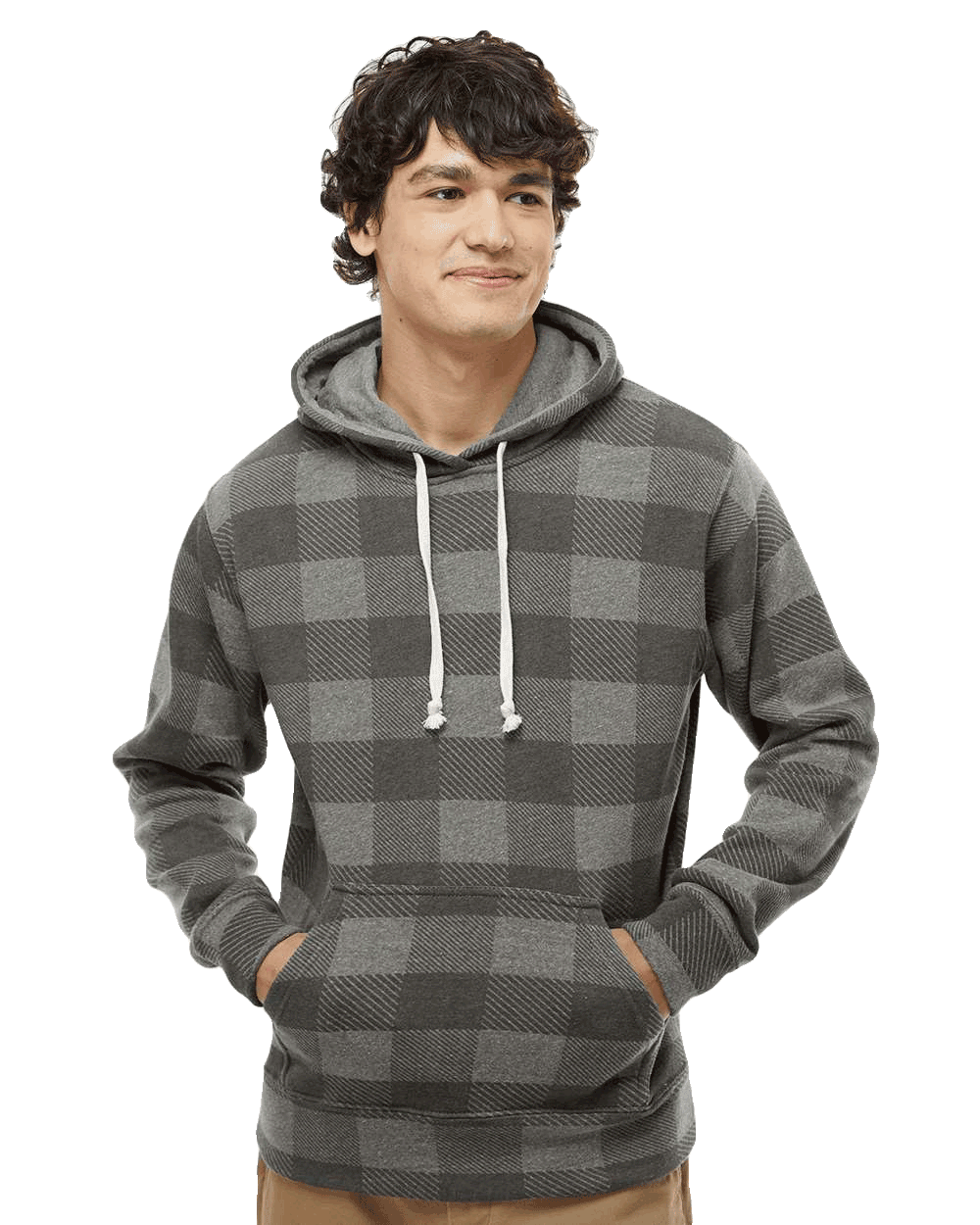J. America - Triblend Fleece Hooded Sweatshirt- Crazy Colors - 8871