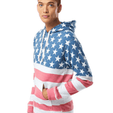 J. America - Triblend Fleece Hooded Sweatshirt- Crazy Colors - 8871