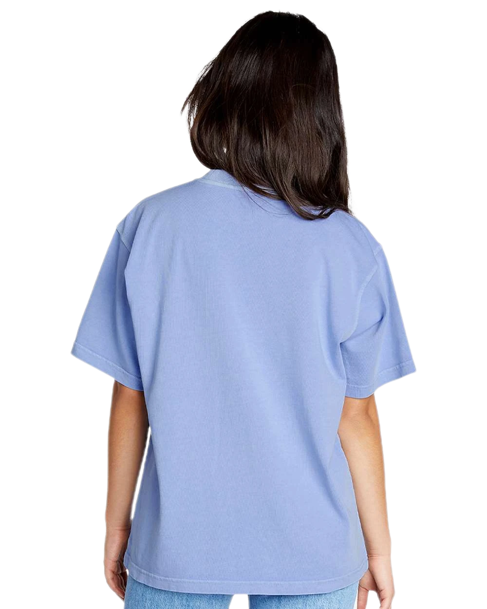Lane Seven - Unisex Urban Heavyweight Tee - LS16005 in Pigment Grape Ice — model back view