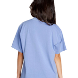 Lane Seven - Unisex Urban Heavyweight Tee - LS16005 in Pigment Grape Ice — model back view