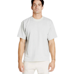 Lane Seven - Unisex Urban Heavyweight Tee - LS16005 in Pigment Lunar Rock — model front view