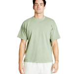 Lane Seven - Unisex Urban Heavyweight Tee - LS16005 in Pigment Oil Green — model front view