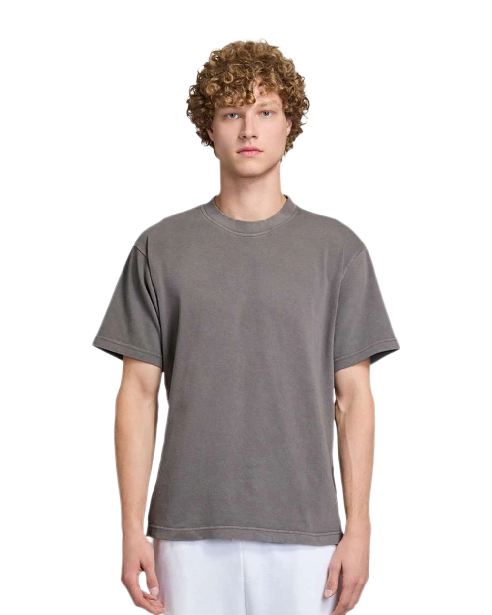 Lane Seven - Unisex Urban Heavyweight Tee - LS16005 in Pigment Tornado — model front view