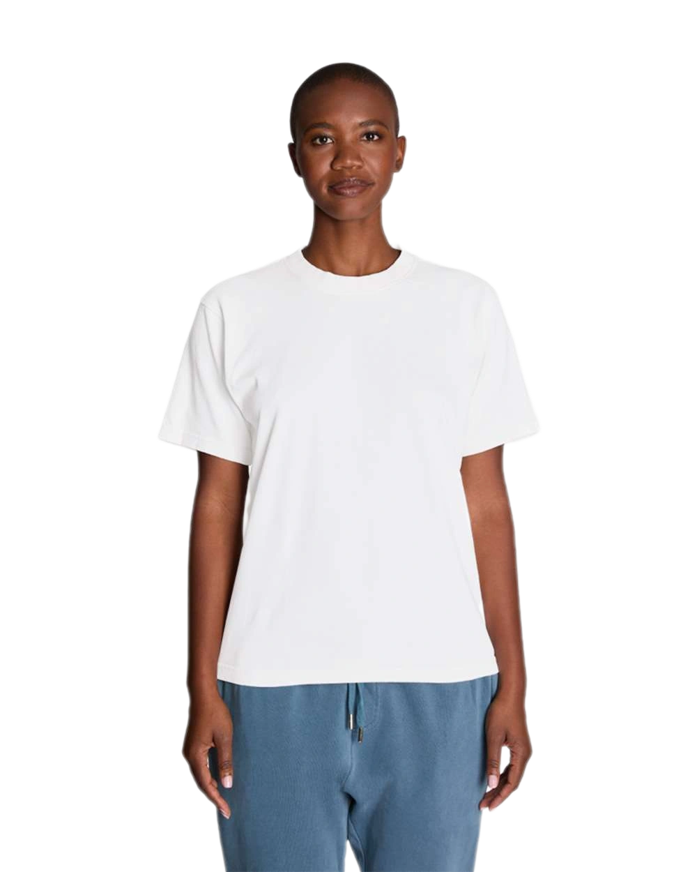 Lane Seven - Unisex Urban Heavyweight Tee - LS16005 in Pigment White — model front view