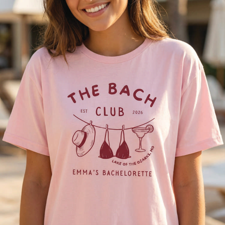 Custom Bachelorette Party Shirts in Missouri mockup preview