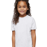 Rabbit Skins - Toddler Fine Jersey T-Shirt - 3321 - Ash - Front view on toddler model