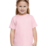 Rabbit Skins - Toddler Fine Jersey T-Shirt - 3321 - Ballerina - Front view on toddler model