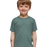 Rabbit Skins - Toddler Fine Jersey T-Shirt - 3321 - Basil - Front view on toddler model